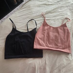 Stylish Black and Pink Women's Tops